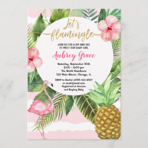 Invitation Le sip d'été et voient, rassemblement rose d'or