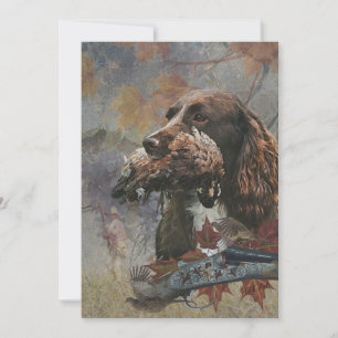 Invitation Le Sprocker Spaniel, L'art des chiens d'armes