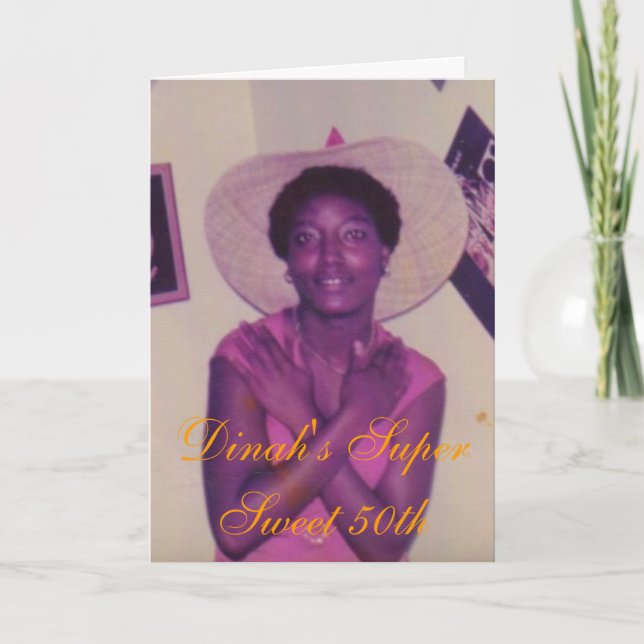Invitation Le Super Sweet 50e de Dinah (Devant)