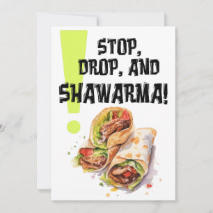 Invitation Le temps du shawarma est tout le temps ! Branche d