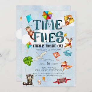 Invitation Le temps pilote fête d'anniversaire orientée de