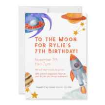 Le thème de l'Invitation de la fête d'anniversaire