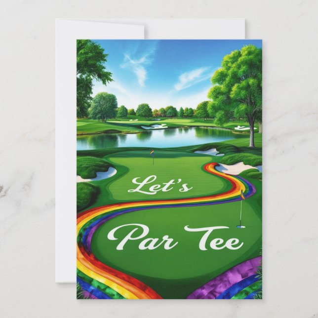 Invitation Le tournoi de golf Pride pour Golfer (Devant)