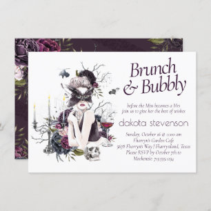 Invitation Le Vampiress Moody Gothic Champagne Brunch