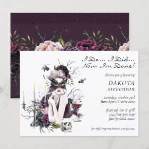 Invitation Le Vampiress   Moody Gothic Glam Divorce Party