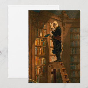 Invitation Le ver de livre, 1861 par Carl Spitzweg