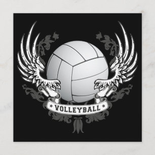 Invitation Le volleyball s'envole l'invitation