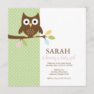 Invitation {le whooo a un bébé ?}