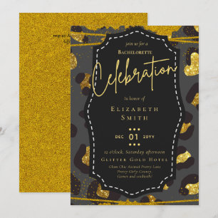 Invitation LeahG Jolie fille Posters de animaux de Glam Bache