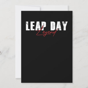 Invitation Leap day legend Leap Year Février 29
