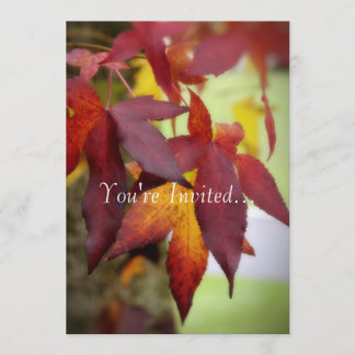 Invitation Leaves d'automne...Invitation