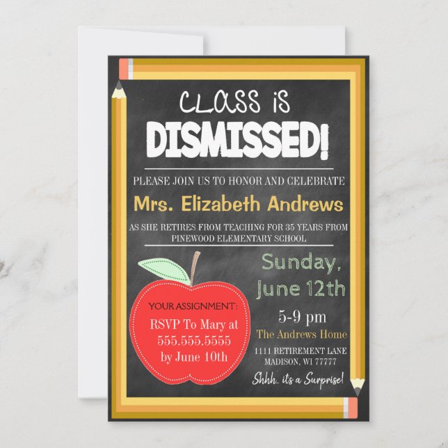 Invitation L'école de tableau de bord de la retraite des ense (Devant)