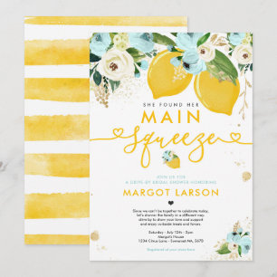 Invitation Lecteur De Citron Par Fête des mariées Citron Sque