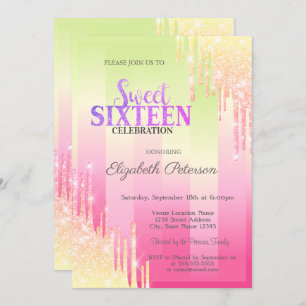 Invitation Lecteurs de Parties scintillant modernes Ombre Str