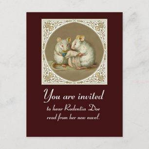 Invitation Lecture de livre personnalisable