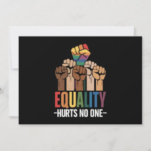 Invitation L'égalité ne nuit à personne Fierté LGBTQ Droits d