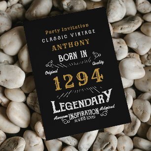 Invitation Légende Anniversaire