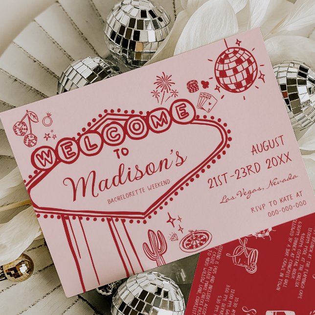 Invitation Légumes tirés à la main Bachelorette Week-end Itin (Créateur téléchargé)