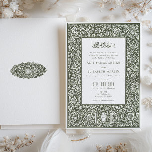 Invitation L'élégance islamique William Morris Mariage inspir