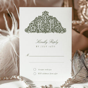 Invitation L'élégant William Morris Inspiré par le Mariage de