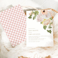 Lémérite rose moderne Baby shower plaqué été