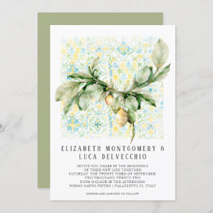 Invitation Lemon Grove Boho Botanical Mariage