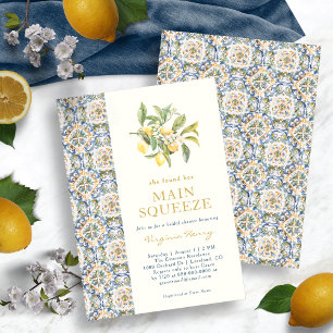 Invitation Lemon Main Squeeze Baby Shower de Mariée