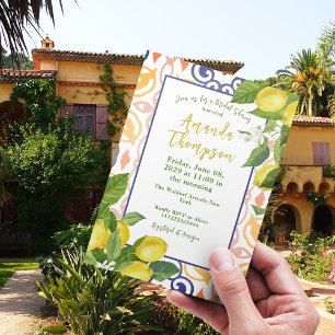 Invitation Lemon Méditerranéen Sa Fête des mariées principale