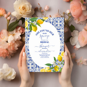 Invitation Lemon shower de mariage Elle a trouvé son âme sœur