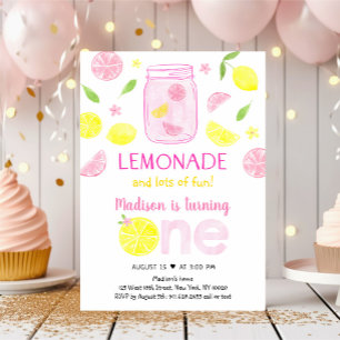 Invitation Lemonade rose Lemon Premier anniversaire