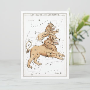 Invitation Leo - Constellation - Horoscope - Zodiaque - Etoil