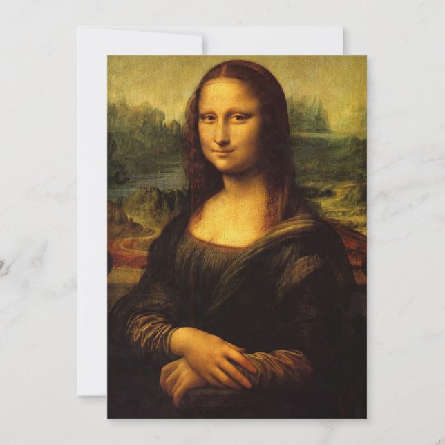 Invitation Léonard de Vinci | Lisa (Devant)