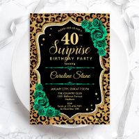 Leopard Black Gold Green Surprise 40e anniversaire