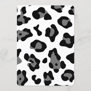 Invitation léopard des neiges