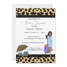 Léopard Et Bleu Imprimer La Mère Africaine-América