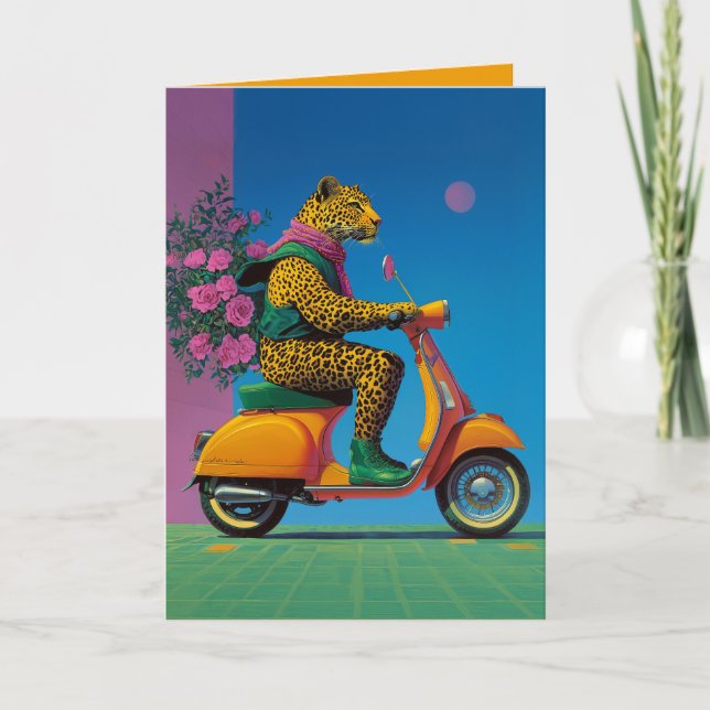 Invitation Leopard on Wheels : A Stylish Ride (Devant)