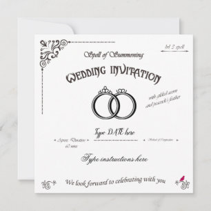 Invitation L'épée de l'appel des invités mariages