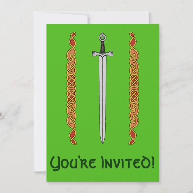 Invitation L'épée irlandaise et le réseau (Devant)