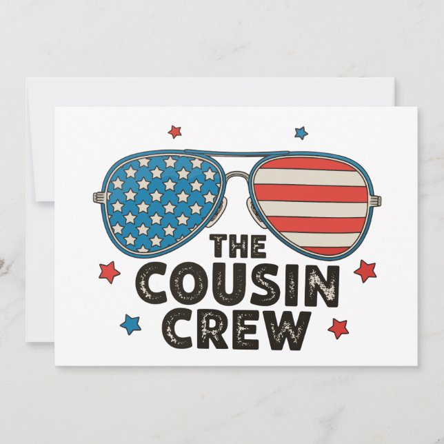 Invitation L'équipe de cousins 250e anniversaire 4 juillet (Devant)