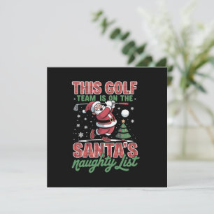 Invitation L'équipe de golf est sur la liste des vilains du P