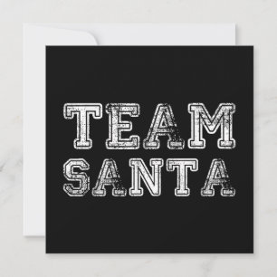 Invitation L'équipe de Santa Noël drôle