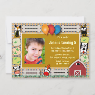 Invitation Les amis de la ferme