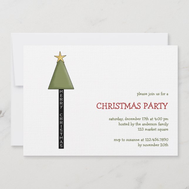 Invitation Les anges de Noël ・ Joyeux Noël (Devant)