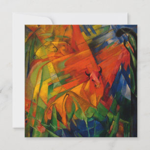 Invitation Les animaux dans un paysage par Franz Marc