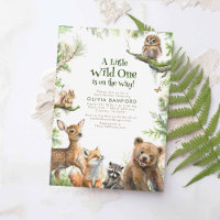 Les animaux des bois Un Baby shower sauvage mignon