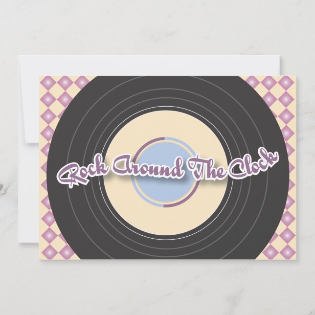 Invitation les années 1950 enregistrent l'invitation de (Devant)