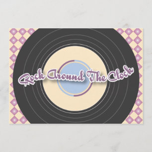 Invitation les années 1950 enregistrent l'invitation de