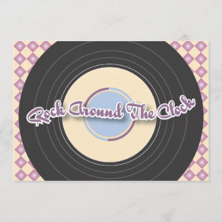 Invitation les années 1950 enregistrent l'invitation de