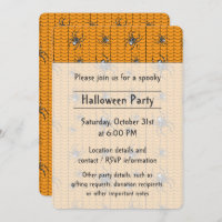 Les araignées sur l'invitation de la fête de parad