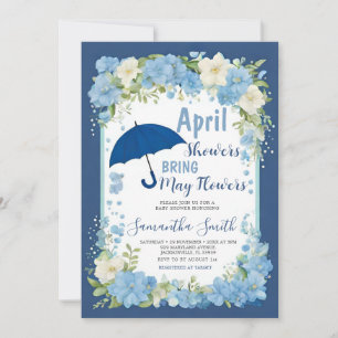 Invitation Les Averses d'Avril Amènent les Fleurs de Mai Para